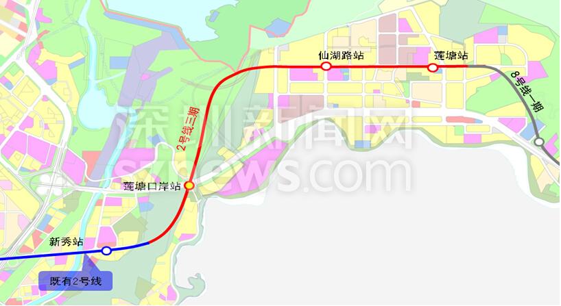 深圳地鐵2號線東延段（站點、線路圖、開通時間、最新消息）